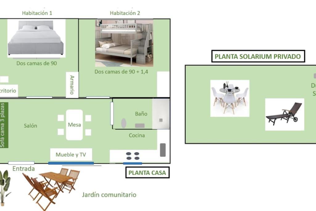 P Casa Con Azotea Privada Y Centrica. Wifi+Netflix Villa El Puerto de Santa Maria Bagian luar foto
