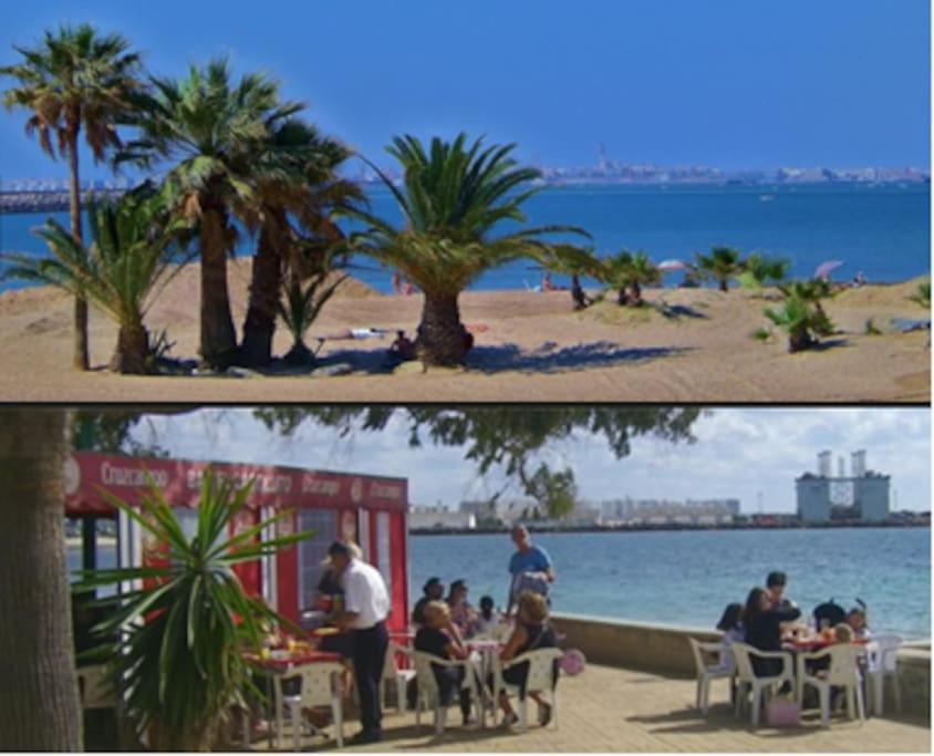 P Casa Con Azotea Privada Y Centrica. Wifi+Netflix Villa El Puerto de Santa Maria Bagian luar foto